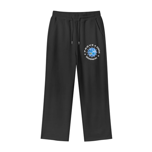 Fleece Straight Wide Leg Jogger