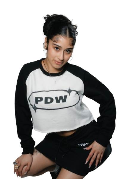 Raw-Hem Color-Block Raglan Crop Sweatshirt