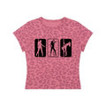 PDW Ladies Leopard Crop T-Shirt