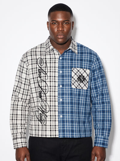 Plaid Color Block Shirt
