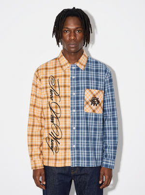 Plaid Color Block Shirt