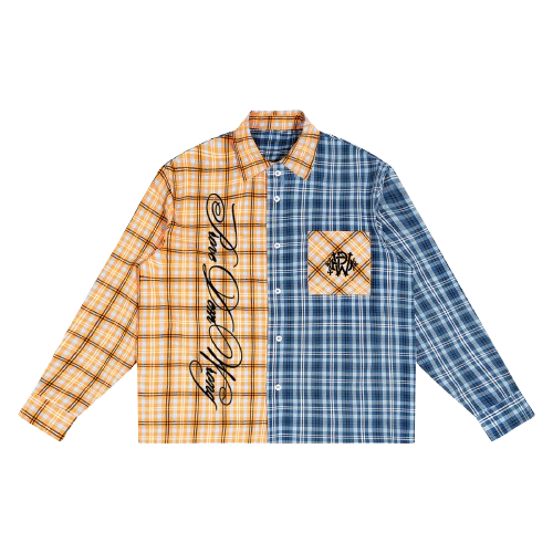 Plaid Color Block Shirt
