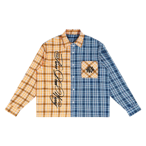 Plaid Color Block Shirt