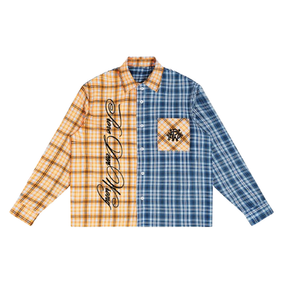 Plaid Color Block Shirt
