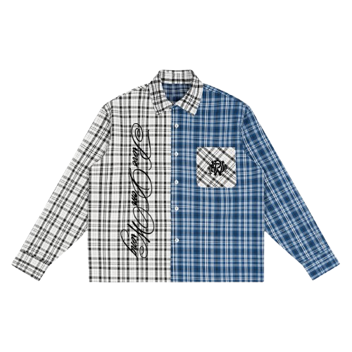 Plaid Color Block Shirt