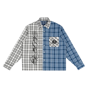 Plaid Color Block Shirt