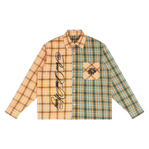 Plaid Color Block Shirt